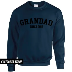 Grandad Since Sweatshirts (MRK X) Grandparent Clothing - senior fashion cheap