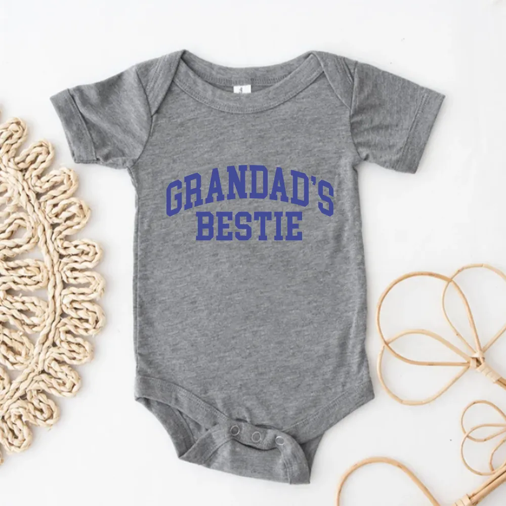 Grandad's Bestie College Baby Vest