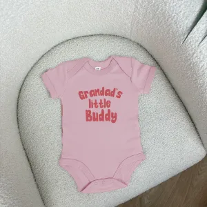 Grandad's Little Buddy Baby Vest Grandparent Clothing - grandma outfits sale
