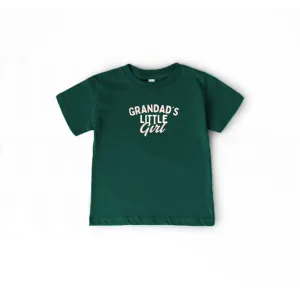Grandad's Little Girl Kids T-Shirt Grandparent Clothing - grandma outfits sale