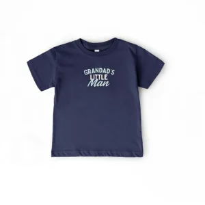 Grandad's Little Man Kids T-Shirt Grandparent Clothing - grandma outfits sale
