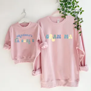 Grandma & Grandma's Favourite Matching Sweatshirts boys fashion clearance