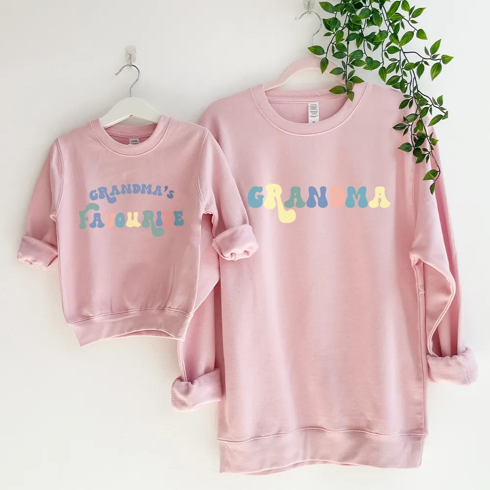 Grandma & Grandma's Favourite Matching Sweatshirts boys fashion clearance