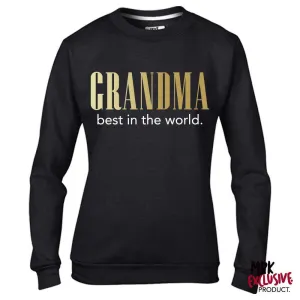 Grandma (Best In The World) Black/Gold Sweater (MRK X) grandma outfits sale
