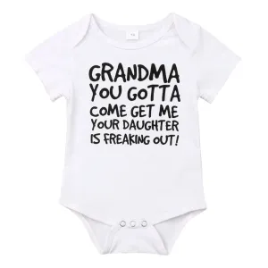 Grandma Come Get Me Bodysuit (MRK X) grandma outfits sale