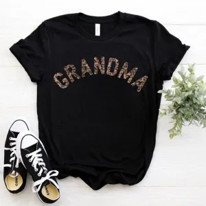 Grandma Leopard T-Shirt 00 (MRK X) Grandparent Clothing - grandma outfits sale