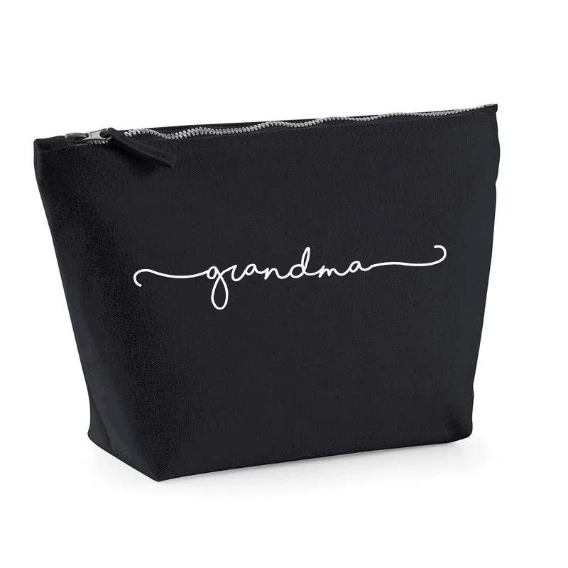 Grandma Retro Script Small Accessory Bag (MRK X) Grandparent Clothing - senior fashion cheap