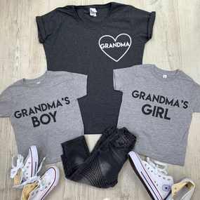 Grandma & Grandma's Boy & Girl Matching Tees (MRK X) discount mum dresses