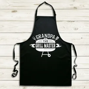 Grandpa Grill Master Black Apron Grandparent Clothing - grandma outfits sale
