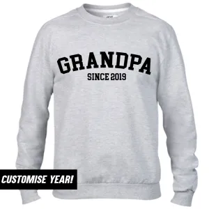 Grandpa Since Sweatshirts (MRK X) Grandparent Clothing - senior fashion cheap