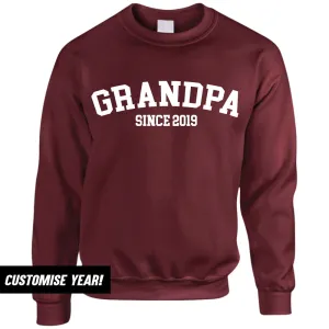 Grandpa Since Sweatshirts (MRK X) Grandparent Clothing - senior fashion cheap