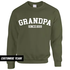 Grandpa Since Sweatshirts (MRK X) Grandparent Clothing - senior fashion cheap