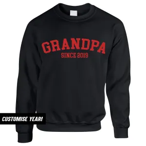 Grandpa Since Sweatshirts (MRK X) Grandparent Clothing - senior fashion cheap
