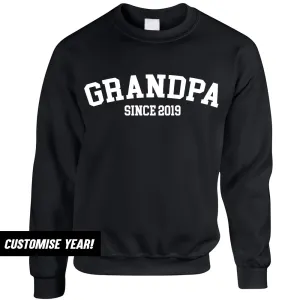 Grandpa Since Sweatshirts (MRK X) Grandparent Clothing - senior fashion cheap