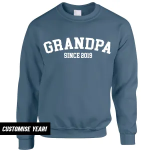 Grandpa Since Sweatshirts (MRK X) Grandparent Clothing - senior fashion cheap