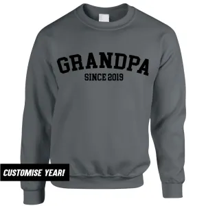 Grandpa Since Sweatshirts (MRK X) Grandparent Clothing - senior fashion cheap