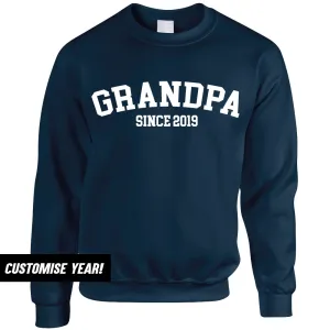 Grandpa Since Sweatshirts (MRK X) Grandparent Clothing - senior fashion cheap