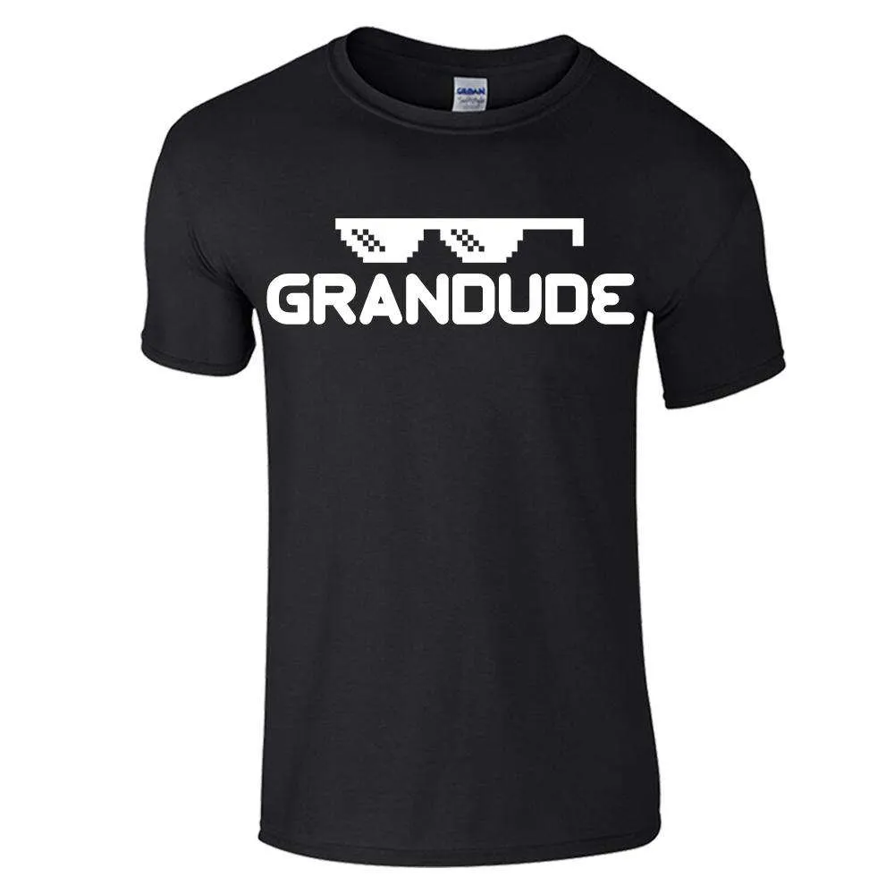 Grandude Black Tee (MRK X) mens dad clothes online