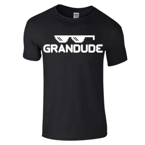 Grandude Black Tee (MRK X) mens dad clothes online