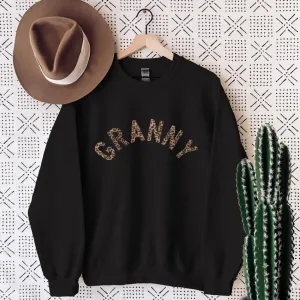 Granny Leopard Sweatshirt Grandparent Clothing - senior fashion cheap