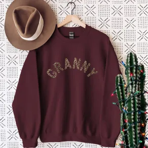 Granny Leopard Sweatshirt Grandparent Clothing - grandma outfits sale
