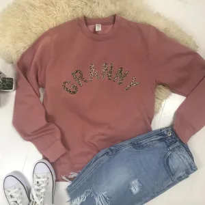 Granny Leopard Sweatshirt Grandparent Clothing - senior fashion cheap