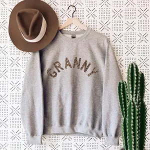 Granny Leopard Sweatshirt Grandparent Clothing - grandma outfits sale
