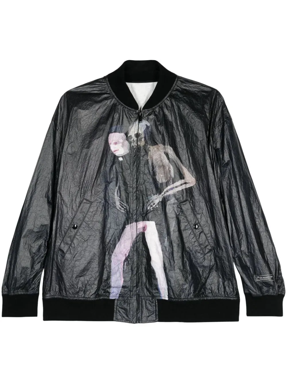 Graphic-Print Bomber Jacket winter jackets clearance