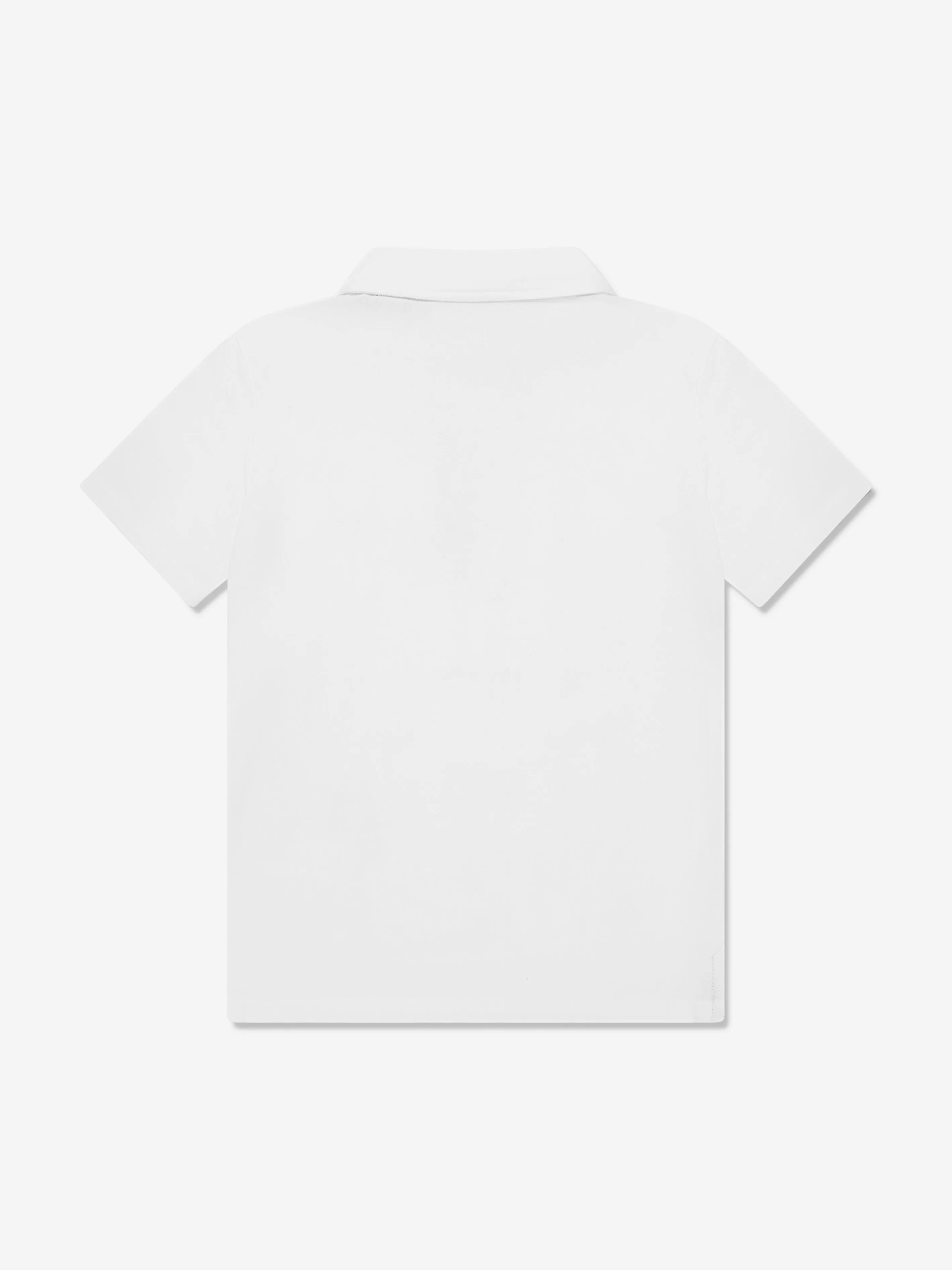 Guess Boys Logo Polo-Shirt in Weiß