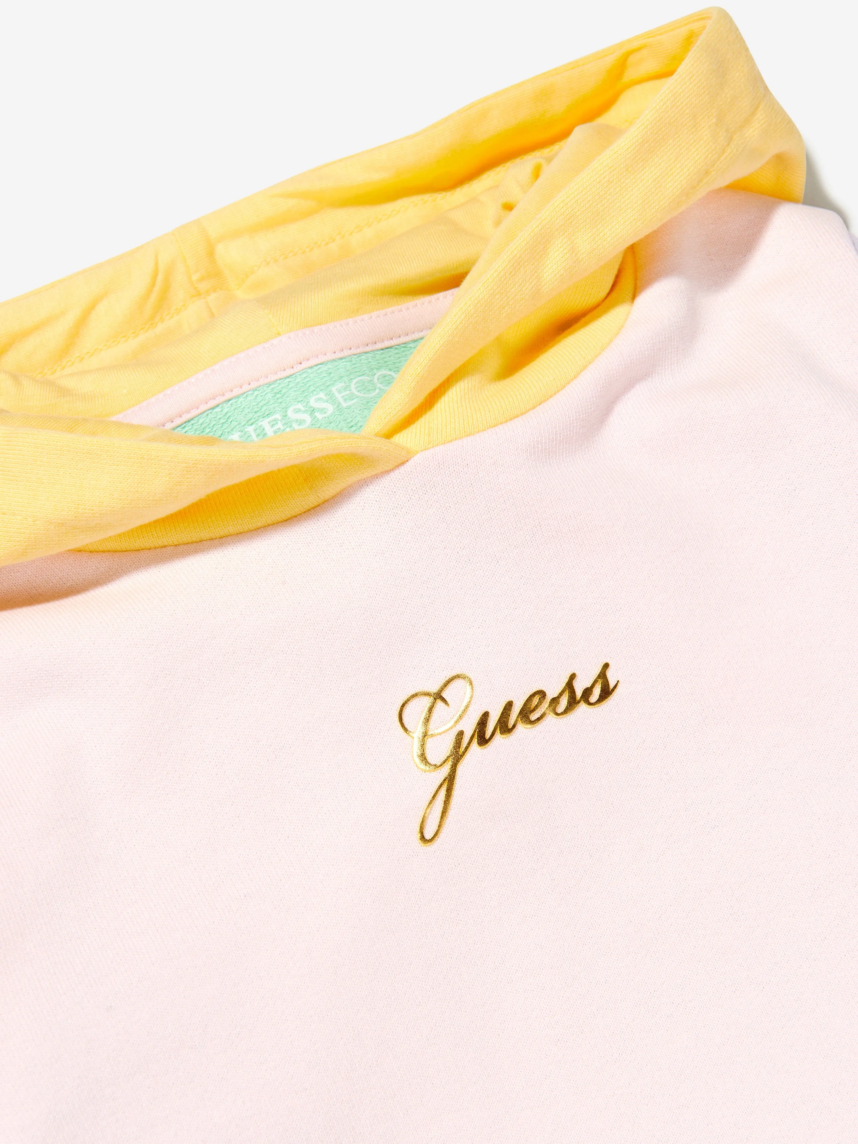 Guess Girls Logo Print Hoodie