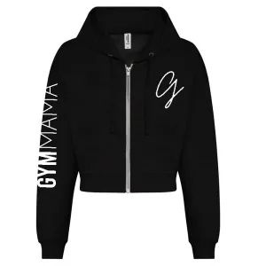 Gym Mama Adapt Zipped Crop Hoodie mum clothes cheap