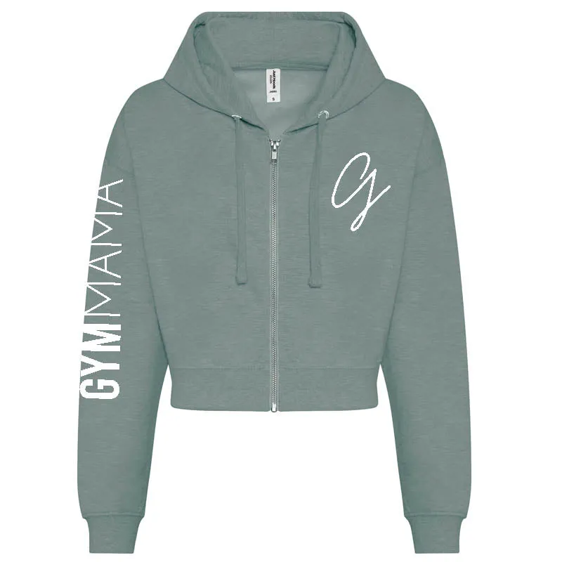Gym Mama Adapt Zipped Crop Hoodie mum clothes cheap