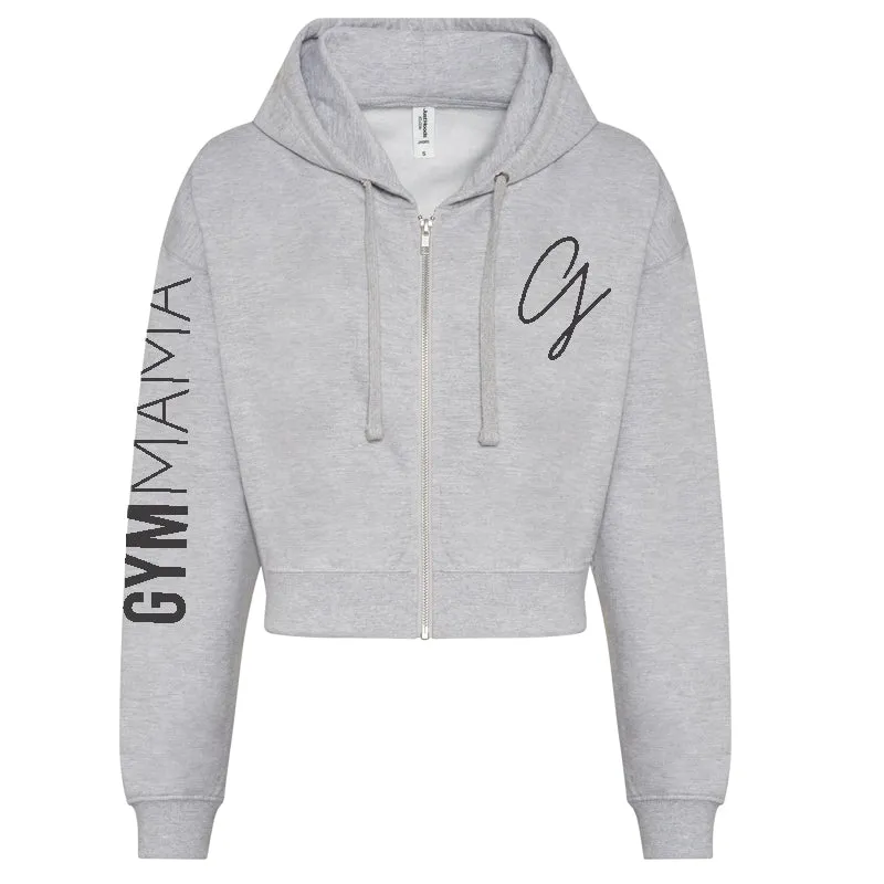 Gym Mama Adapt Zipped Crop Hoodie mum clothes cheap