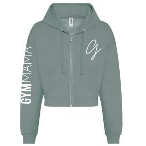 Gym Mama Adapt Zipped Crop Hoodie mum clothes cheap