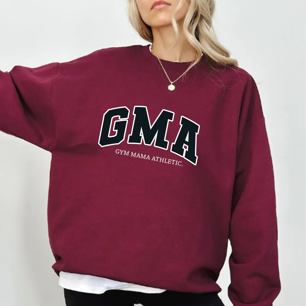 Gym Mama Athletic Varsity Sweatshirt mum clothes cheap