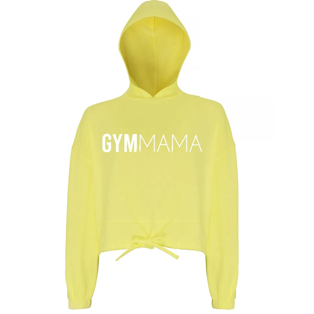 Gym Mama Big Logo Cropped Hoodie (MRK X) mum clothes cheap