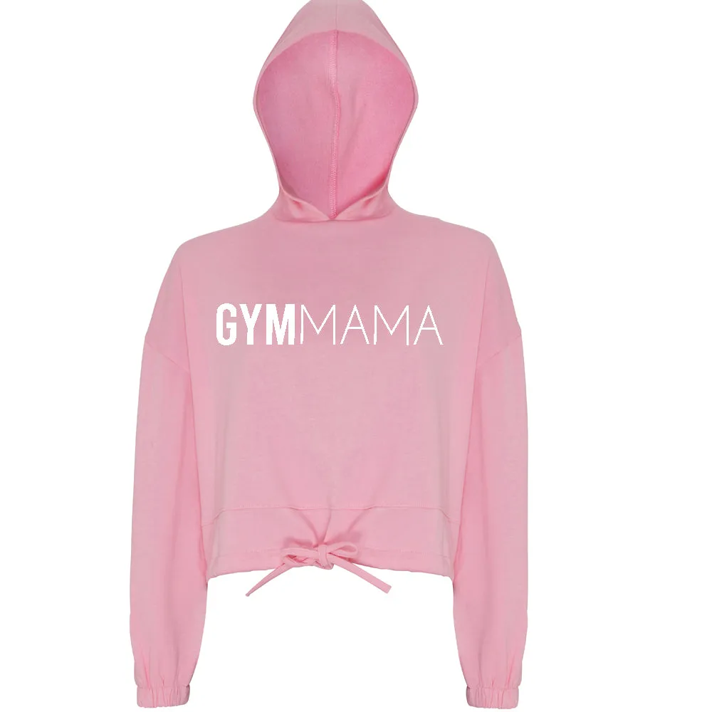 Gym Mama Big Logo Cropped Hoodie (MRK X)