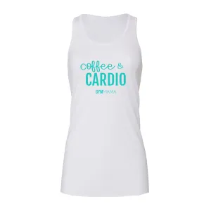 Gym Mama Coffee & Cardio Flowy Racer Vest mum clothes cheap