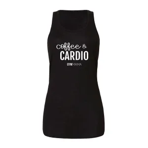 Gym Mama Coffee & Cardio Flowy Racer Vest mum clothes cheap