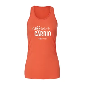 Gym Mama Coffee & Cardio Flowy Racer Vest mum clothes cheap
