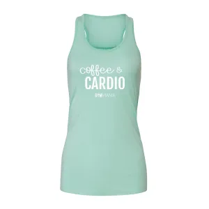 Gym Mama Coffee & Cardio Flowy Racer Vest mum clothes cheap