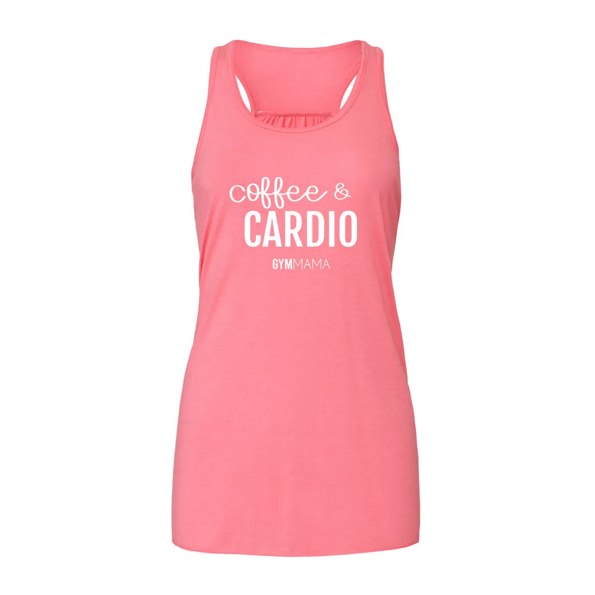 Gym Mama Coffee & Cardio Flowy Racer Vest mum clothes cheap