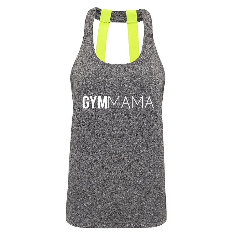 Gym Mama Double Strap Logo Performance Vest (MRK X) mum clothes cheap