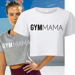 Gym Mama Logo Crop T-Shirt (MRK X) mum blouses clearance