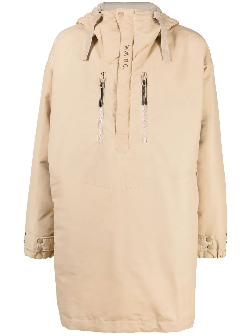 Half Zip-Up Padded Coat winter jackets clearance