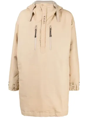 Half Zip-Up Padded Coat winter jackets clearance