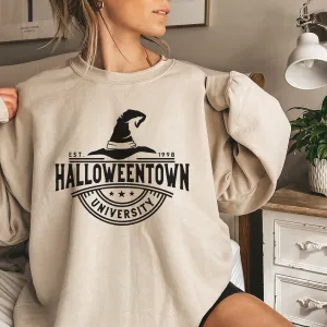 Halloween University Sweatshirt mum jeans promo