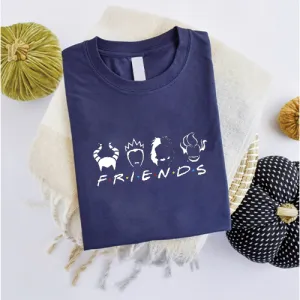 Halloween Villains Friends T-Shirt mum blouses clearance