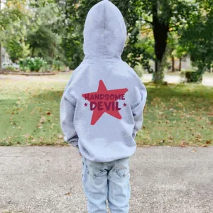 Handsome Devil Back Graphic Logo Hoodie boys fashion clearance