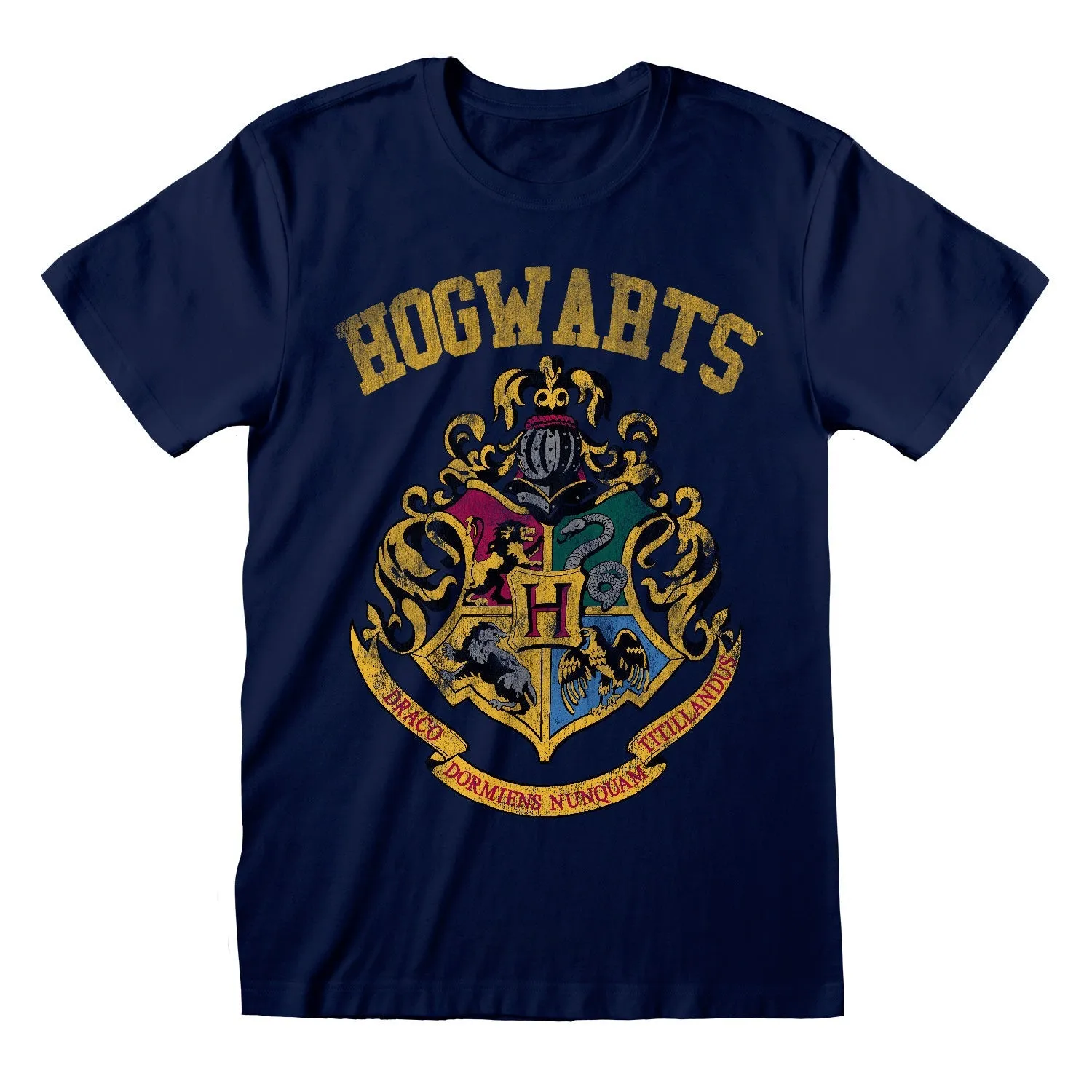 Harry Potter Faded Crest T-Shirt dad bod shirts discount